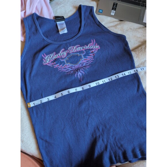 Harley Davidson bedazzled tank top size XL - Picture 5 of 6